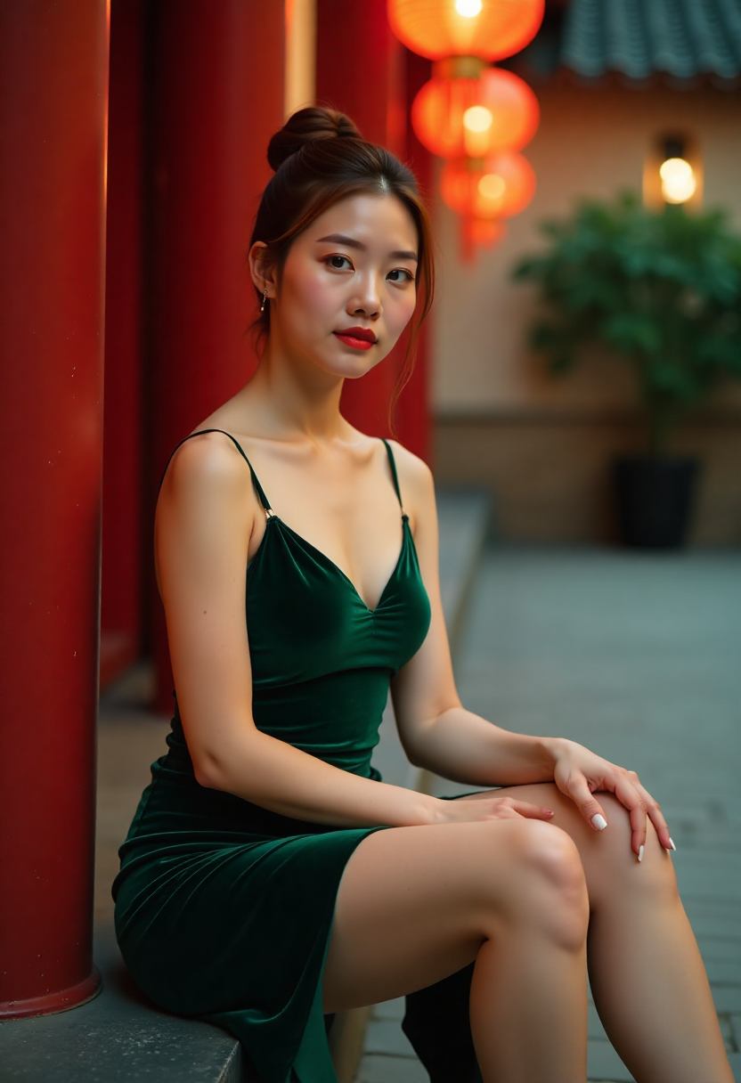 沈晚慈在航道图前的侧影
